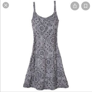 PrAna Lexi black and white patterned dress; Size: Large